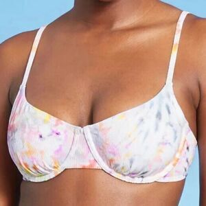 Xhilaration Women’s Multicolor Underwire Bikini Top, Size D|DD, NWT